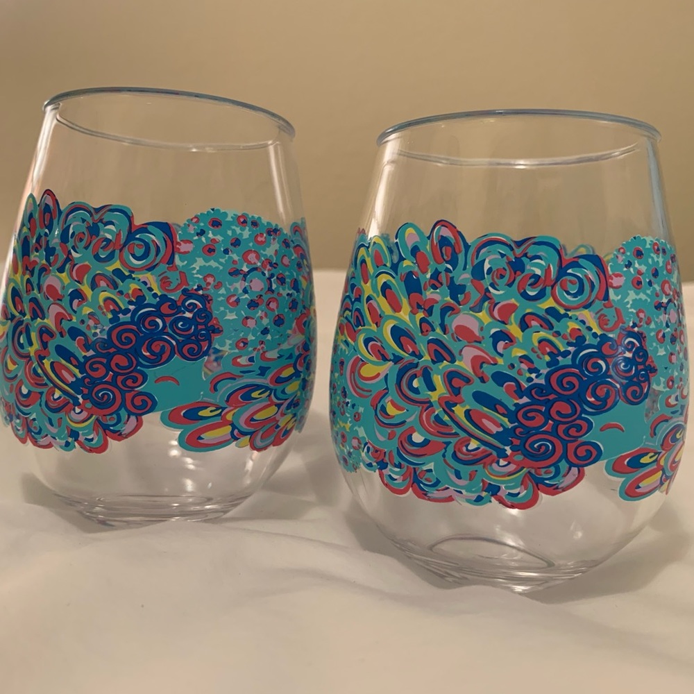Lily Pulitzer Wine Glasses